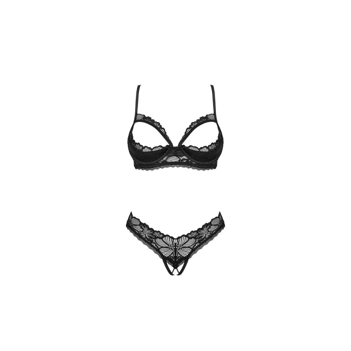 Set di Lingerie Obsessive Nero M/L